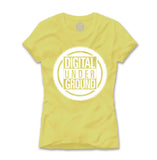 DU Gear Logo Women's Tee - Yellow/ Wht