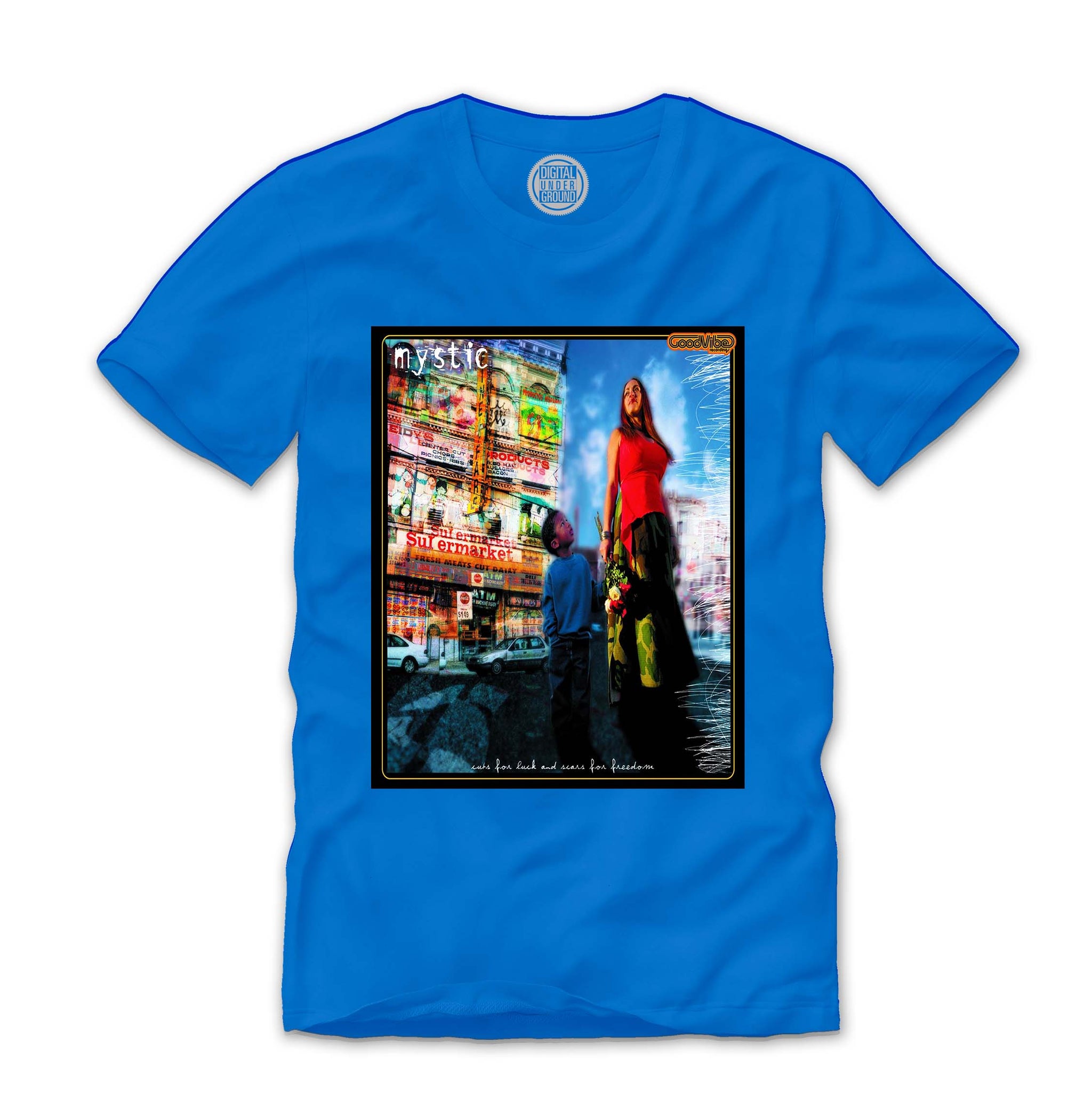 Cuts For Luck And Scars For Freedom Tee - Royal