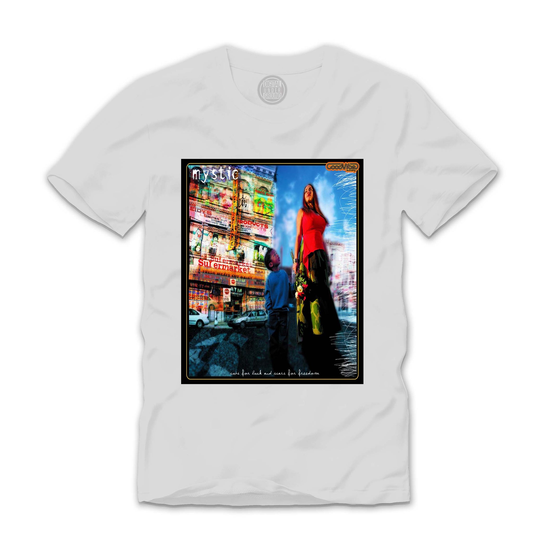 Cuts For Luck And Scars For Freedom Tee - White