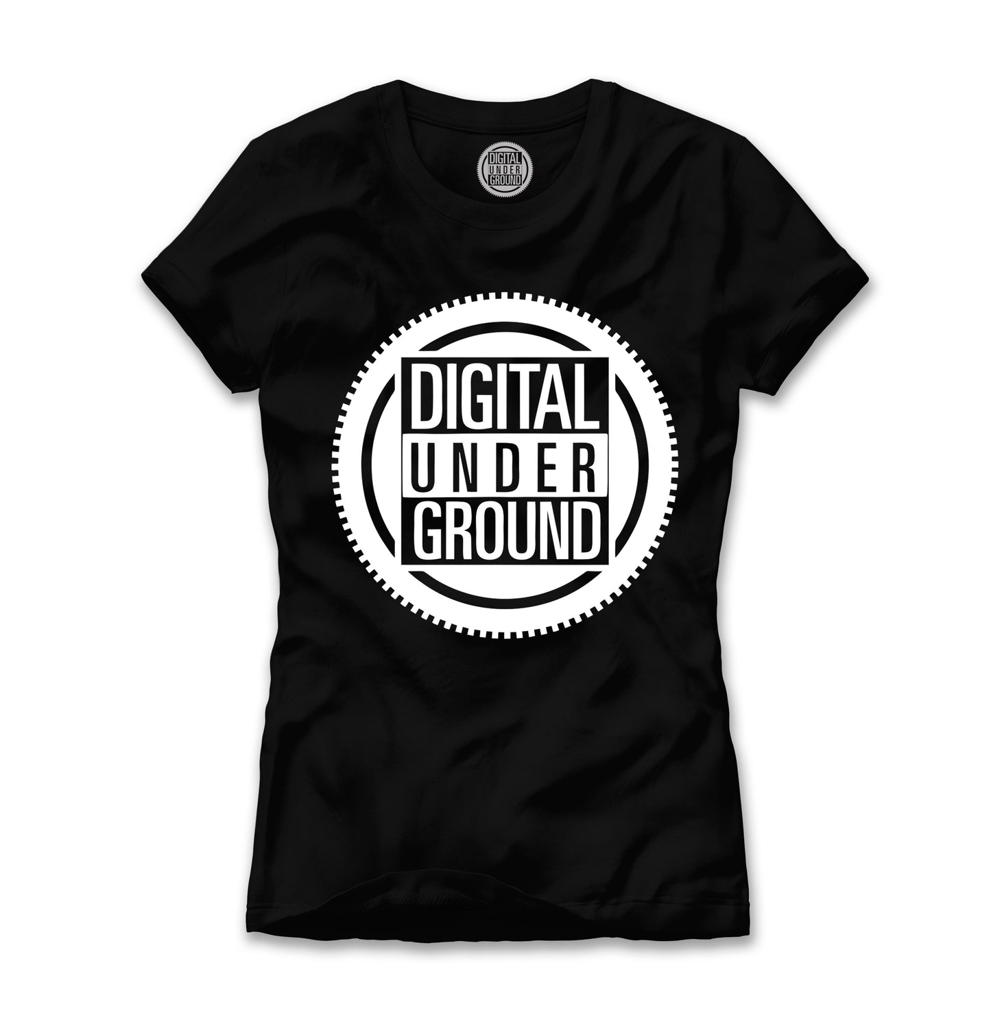 DU Gear Logo Women's Tee - Blk / Wht