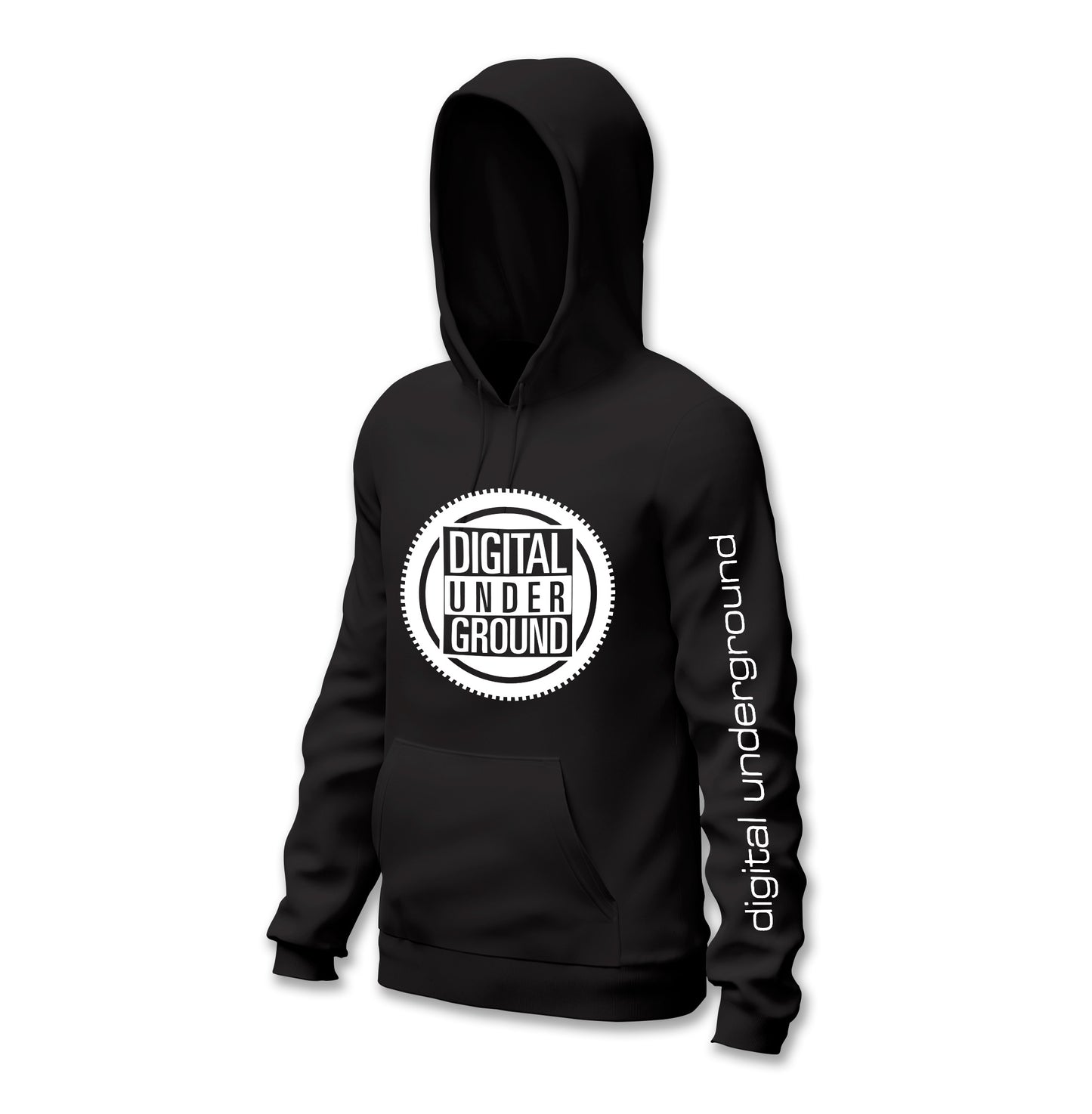 DU Gear Logo Hoodie - Black / Wht
