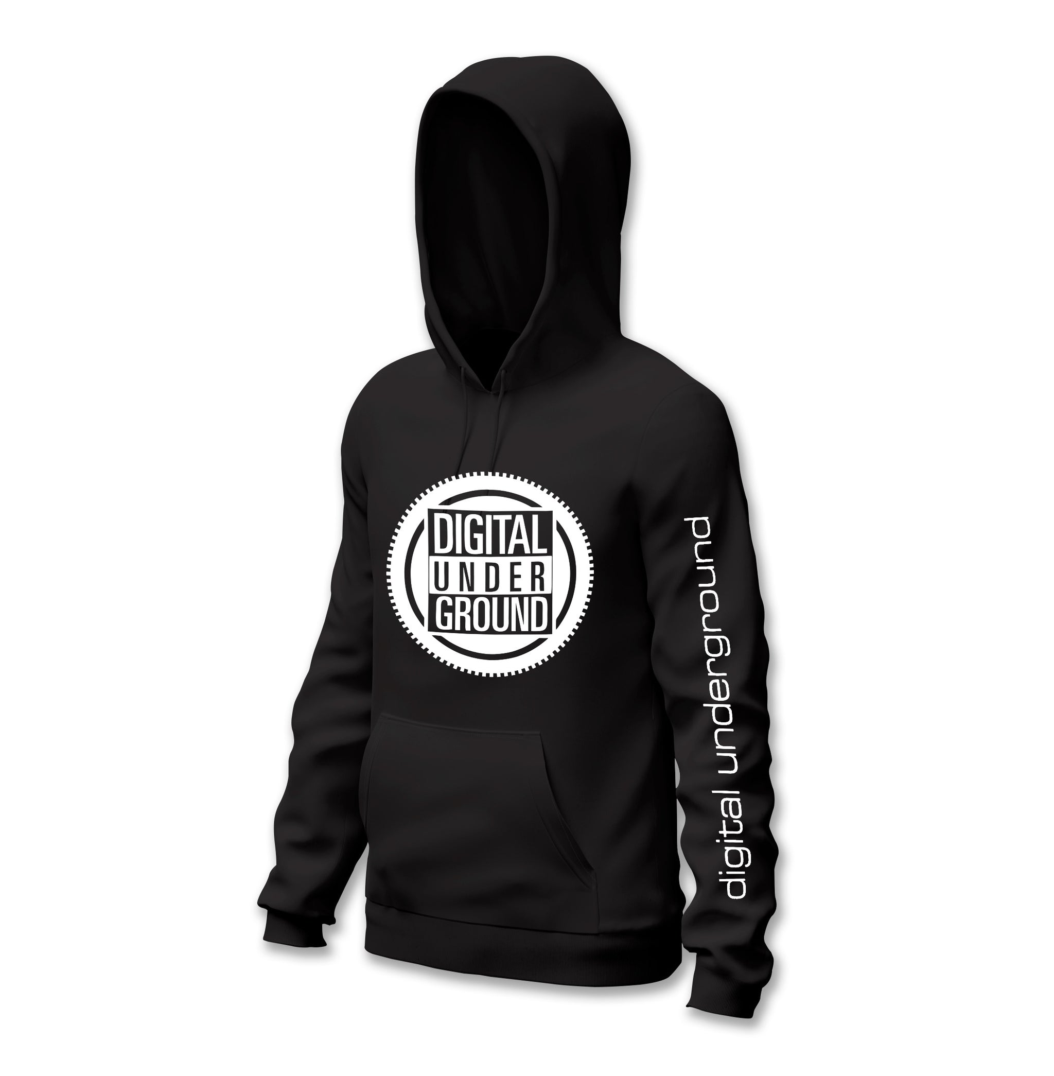 DU Gear Logo Hoodie - Black / Wht