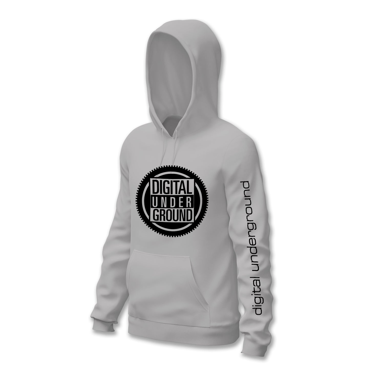 DU Gear Logo Hoodie - Heather Grey / Blk