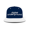 Digital Underground Navy / Off White Clubhouse Adjustable Snapback Hat